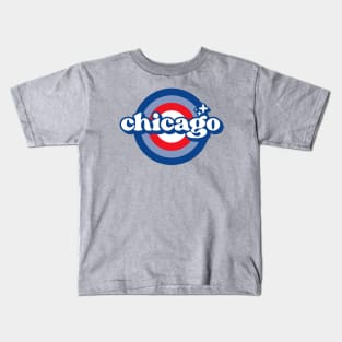 Vintage Chicago Sunset Seal // Retro City Emblem for Chicago, Illinois Kids T-Shirt